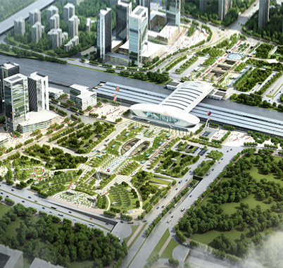 武汉光谷火车站东、西广场土建工程